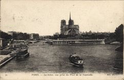 CPA Paris La Seine vue prise du Pont de la Tournelle 