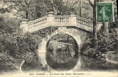 CPA Paris Le Pont du Parc Monceau 