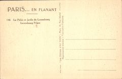 CPA Paris en flanant Le Palais et Jardin du Luxembourg 