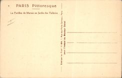 CPA Paris Pittoresque Le Pavillon de Marsan au Jardin des Tuileries 