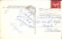 CPA Paris et ses Merveilles Nouveau Pont et Place de la Concorde 