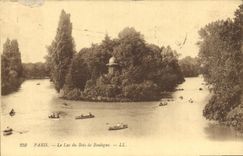CPA Paris Le Lac du Bois de Bologne 