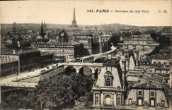 CPA Paris Panorama des Sept Ponts 