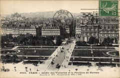CPA Paris Jardin des Tuileries et le Pavillon de Marsan 