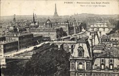 CPA Paris Panorama des Sept Ponts 