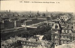 CPA Paris Le Panorama des Sept Ponts 