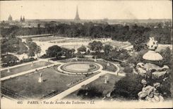CPA Paris Vue du Jardin des Tuileries 
