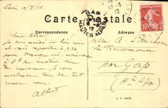 CPA Paris Place et Eglise Saint Augustin