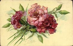 CPA Fantaisie Fleurs