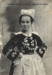 CPA Etude des Coiffes de Bretagne Jeune Fille de Bannalec 