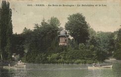 CPA Paris Au Bois de Boulogne Le Belvedere et le Lac 