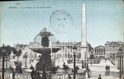 CPA Paris La Place de la Concorde 