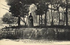 CPA Paris Vestiges des Remparts presumes de Paris au temps de Philippe Auguste ei qui trouvent dans 