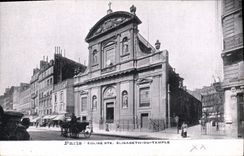 CPA Paris Eglise Ste Elisabeth du Temple 
