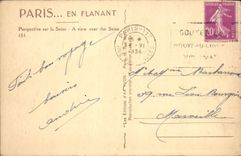 CPA Paris en Flanant Perspective sur la Seine