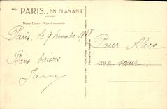 CPA Paris en Flanant Notre Dame vue d'Ensemble 