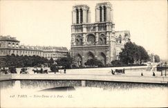 CPA Paris Notre Dame et le Pont 