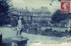 CPA Paris Le Palais et le Jardin du Luxembourg 