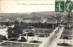 CPA Paris Panorama du Jardin des Tuileries 