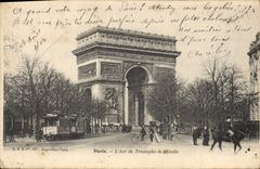 CPA Paris L'Arc de Triomphe de l'Etoile 