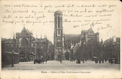 CPA Paris Eglise et Place St Germain l'Auxerrois 