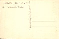 CPA Paris en Flanant L'Hotel de Ville 