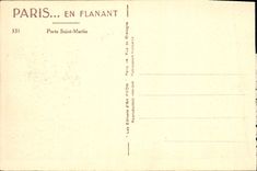 CPA Paris en Flanant Porte Saint Martin