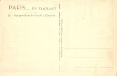 CPA Paris en Flanant Vue generale de la Place de la Concorde 