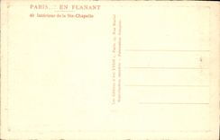 CPA Paris en Flanant Interieur de la Ste Chapelle 