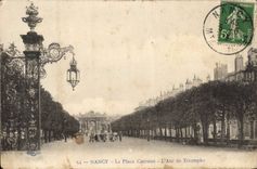 CPA Nancy La Place Carriere L'Arc Triomphe 