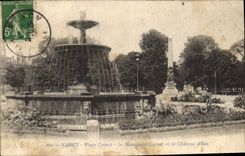 CPA Nancy Place Carnot Le Monument Carnot et le Chateau d'Eau 