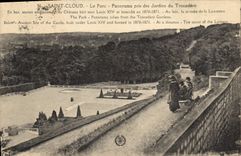 CPA Saint Cloud Le Parc Panorama pris des Jardins du Trocadero 