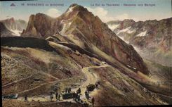 CPA Bagneres de Bigorre Le Col du Tourmalet Descante vers Bareges 