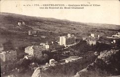 CPA Chatelguyon Quelques Hotels et Villas vus du Sommet du Mont Chalusset 