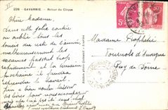 CPA Gavarnie Retour du Cirque 