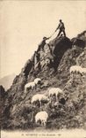 CPA Gavarnie Une Escalade Moutons