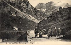 CPA Gavarnie En route pour le Cirque Ane Mule