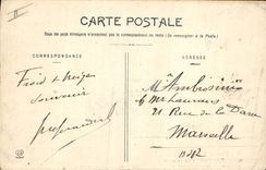 CPA Les Hautes Pyrenees Cirque de Gavarnie Amas de Neige au pond du Cirque Un Pont de Neige 