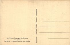 CPA Les Beaux Paysage de France Les Pyrenees Gavarnie Interieur du Cirque sous la Neige 