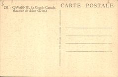 CPA Gavarnie La Grande Cascade Hauteur de Chute 