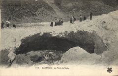 CPA Gavarnie Le Pont Le Pont de Neige 