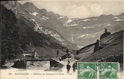 CPA Gavarnie Chemin du Cirque et le Gave 