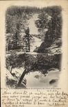 CPA Cauterets Chute superieure du Pont d'Espagne 