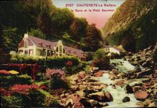 CPA Cauterets La Raillere le Gave et le Petit Sauveur 