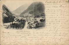 CPA Cauterets Vue generale Carte 1899