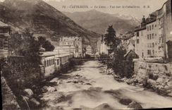CPA Cauterets Le Gave Vue sur le Cabaliros 