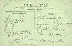 CPA Environs de Cauterets Traversee d'un Gave 