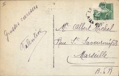 CPA Cauterets Route de Cauterets au Pont d'Espagne L'Ile Sarah Bernard 