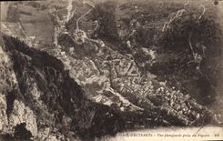 CPA Cauterets Vue plongeante prise du Piguere 