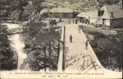 CPA Environs de Cauterets Hotellerie du Pont d'Espagne et Gouffre du Gave du Marcadau 